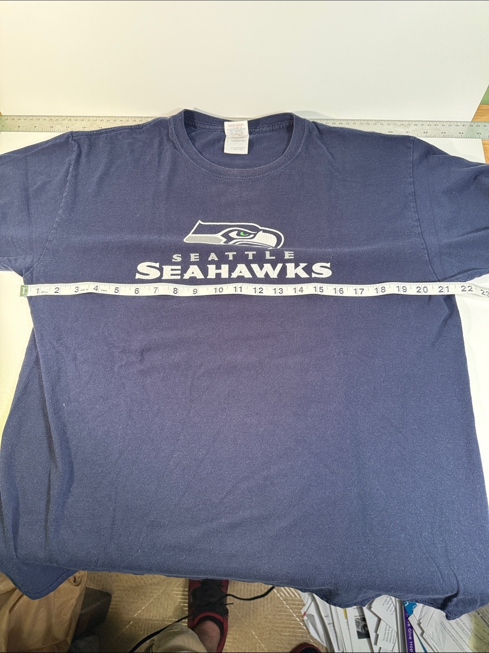 Seattle Seahawks Navy Graphic Tee, Budweiser - Picture 5 of 7
